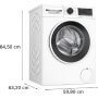 Bosch WGG2540NBY elöltöltős mosógép, 10 kg, 1400 f/p., prémium touchcontrol, antistain, hygiene plus, ecosilence drive, ironassist