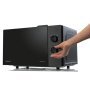 Hisense mikrohullámú sütő H23MOBP2H4, fekete, 23 liter, 800 w, 5 teljesítményfokozat, kerámia bevonat, grill nélkül