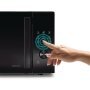 Hisense mikrohullámú sütő H23MOBSD1H, fekete, 23 liter, 800 w, 10 teljesítményfokozat, kerámia bevonat, grill nélkül