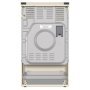 Gorenje GKS5C71CLI kombinált tűzhely, 50 cm, classico design, gőzprogramok, airfry, aquaclean, teleszkópos sütősín, tető, bézs