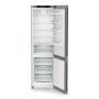 Liebherr KGNsd 57Vc03  alulfagyasztós kombinált hűtőszekrény, ezüst, 201,5 cm, nofrost, duocooling, érintővezérlés, powercooling, easyfresh, led