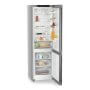 Liebherr KGNsd 57Vc03  alulfagyasztós kombinált hűtőszekrény, ezüst, 201,5 cm, nofrost, duocooling, érintővezérlés, powercooling, easyfresh, led