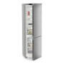 Liebherr KGNsd 57Vc03  alulfagyasztós kombinált hűtőszekrény, ezüst, 201,5 cm, nofrost, duocooling, érintővezérlés, powercooling, easyfresh, led