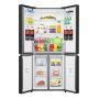 Gorenje NRM819E61BX MultiDoor hűtőszekrény, fekete, nofrost plus, multiflow 360°, freshzone, 190 cm, 311/149 l