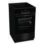 Gorenje GEIT5C60BPG indukciós tűzhely, 50 cm, 70 l, fekete, 4 indukciós zóna, aquaclean, bridgezone, powerboost, teleszkópos sütősín