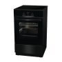 Gorenje GEIT5C60BPG indukciós tűzhely, 50 cm, 70 l, fekete, 4 indukciós zóna, aquaclean, bridgezone, powerboost, teleszkópos sütősín