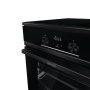 Gorenje GEIT5C60BPG indukciós tűzhely, 50 cm, 70 l, fekete, 4 indukciós zóna, aquaclean, bridgezone, powerboost, teleszkópos sütősín