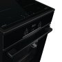 Gorenje GEIT5C60BPG indukciós tűzhely, 50 cm, 70 l, fekete, 4 indukciós zóna, aquaclean, bridgezone, powerboost, teleszkópos sütősín