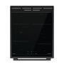Gorenje GEIT5C60BPG indukciós tűzhely, 50 cm, 70 l, fekete, 4 indukciós zóna, aquaclean, bridgezone, powerboost, teleszkópos sütősín