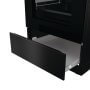 Gorenje GEIT5C60BPG indukciós tűzhely, 50 cm, 70 l, fekete, 4 indukciós zóna, aquaclean, bridgezone, powerboost, teleszkópos sütősín