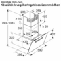 DWK67FN60 Beépítési méretrajz