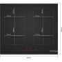 Bosch PVQ61CHB1E beépíthető indukciós főzőlap, matt fekete, 60cm, combizone, directselect, időzítő, 7.4 kw