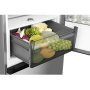 Hisense RB3K330SAIE alulfagyasztós kombinált hűtőszekrény, inoxlook, totalnofrost, 185,6cm, 215/115 l, wifi, multi air flow, metalcooling, gyorsfagyasztás