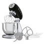 SMF04BLEU konyhai robotgép, retro design, smoothstart, steadymix, 10 fokozat, 3 keverőlapát, rozsdamentes tál 4.8 l, fekete /fekete/