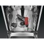 AEG FSE74557P beépíthető keskeny mosogatógép, 45 cm, 10 teríték, maxiflex fiók, quickselect, airdry, glasscare, extrapower, time beam, 44 db(a)