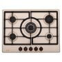 Evido RUSTIC-H 70C beépíthető gázfőzőlap, 70 cm, 5 gázégő, elölgombos vezérlés, szikragyújtás, öntöttvas edénytartók