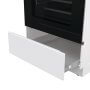 Gorenje GKS5C75WF kombinált tűzhely, fehér, 50 cm, airfry, teleszkópos sütősín, aquaclean, forgónyárs, tető nélkül