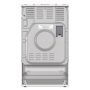 Gorenje GKS5C75WF kombinált tűzhely, fehér, 50 cm, airfry, teleszkópos sütősín, aquaclean, forgónyárs, tető nélkül