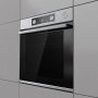 Gorenje BSA6737E15X beépíthető sütő, steamassist, süllyesztett tekerőgombok, teleszkópos sütősín, 77 l
