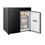 Hisense RQ768N4GBE MultiDoor hűtőszekrény, fekete, nofrost, multi air flow, 190 cm, 381/210 l, led világítás, gyors hűtés, gyors fagyasztás
