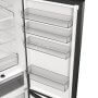 Hisense RB5P410SAFA alulfagyasztós kombinált hűtőszekrény, fekete, nofrost, 203cm, 283/130 l, wifi, multi air flow, metalcooling, gyorsfagyasztás