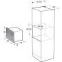 BIM325GI63DBG Beépítési méretrajz