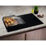 Electrolux ECC83410CK beépíthető indukciós főzőlap beépített páraelszívóval, 80 cm, 4 indukciós zóna, bridge funkció, érintővezérlés, powerboost, 550 m³/h elszívási telj.