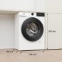 Gorenje WG4S84A2 elöltöltős keskeny mosógép, 8 kg, 1400 f/p., 46 cm mély, wifi, gőzfunkció, inverter motor, anticrease, led kijelző