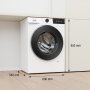 Gorenje WG484A31 elöltöltős mosógép, 8 kg, 1400 f/p., wifi, inverter motor, gőzprogram, led kijelző, ágynemű program