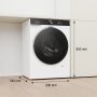 Gorenje WG884A31 elöltöltős mosógép, 8 kg, 1400 f/p., inverter motor, gőzprogram, tft kijelző, gyűrődésmentesítés, folttisztítás