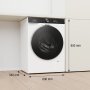 Gorenje WG894A25 elöltöltős mosógép, 9 kg, 1400 f/p., gőzprogram, inverteres, wifi, folttisztítás, gyűrődésgátló funkció
