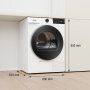 Gorenje DG48C hőszivattyús szárítógép, 8 kg, wifi, led kijelző, twinair, gyűrődésmentesítés, vasalás könnyítés, ágynemű program