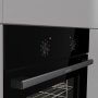 Gorenje BO6717E03ABG beépíthető sütő, aquaclean tisztítás, 73 l, belső világítás, hőlégbefúvás, süllyesztett tekerőgombok