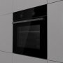 Gorenje BO6717E03ABG beépíthető sütő, aquaclean tisztítás, 73 l, belső világítás, hőlégbefúvás, süllyesztett tekerőgombok