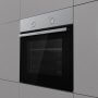Gorenje BO6717E03AX beépíthető sütő, 6 sütőfunkció, aquaclean tisztítás, 73 l, süllyesztett gombok, belső világítás