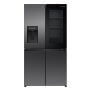 Hisense RQ600P7SKE MultiDoor hűtőszekrény, fekete, wi-fi, nofrost, multi-airflow, víz- és jégadagoló, 179  cm, 349/266 l, 37 db (a)