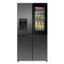 Hisense RQ600P7SKE MultiDoor hűtőszekrény, fekete, wi-fi, nofrost, multi-airflow, víz- és jégadagoló, 179  cm, 349/266 l, 37 db (a)