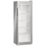 Liebherr MRFvc 3511 var. 876 ipari italhűtő, ezüst, 168,4 cm, légkeveréses hűtés, üveg ajtó, 250 l, max. 207 db 0,5 l pet/ 414 db 0,33 l doboz