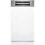 Bosch SPI2HKS02E beépíthető mosogatógép, 45 cm, kezelőpaneles, 10 teríték, homeconnect, expressz program, variospeed, 46 db(a)