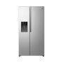 Gorenje NRS917E61X side-by-side hűtőszekrény, inox, nofrost, inverteres, multiflow 360, fastfreeze, supercool, 178,6 cm, 347/181 l, crispzone