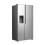 Gorenje NRS917E61X side-by-side hűtőszekrény, inox, nofrost, inverteres, multiflow 360, fastfreeze, supercool, 178,6 cm, 347/181 l, crispzone