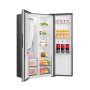Gorenje NRS917E61X side-by-side hűtőszekrény, inox, nofrost, inverteres, multiflow 360, fastfreeze, supercool, 178,6 cm, 347/181 l, crispzone