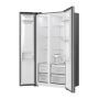 Gorenje NRS917E61X side-by-side hűtőszekrény, inox, nofrost, inverteres, multiflow 360, fastfreeze, supercool, 178,6 cm, 347/181 l, crispzone