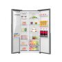 Gorenje NRS917E61X side-by-side hűtőszekrény, inox, nofrost, inverteres, multiflow 360, fastfreeze, supercool, 178,6 cm, 347/181 l, crispzone
