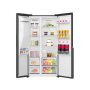 Gorenje NRS917E61BX side-by-side hűtőszekrény, fekete, nofrost, inverteres, multiflow 360, fastfreeze, supercool, 178,6 cm, 347/181 l, crispzone