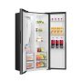 Gorenje NRS917E61BX side-by-side hűtőszekrény, fekete, nofrost, inverteres, multiflow 360, fastfreeze, supercool, 178,6 cm, 347/181 l, crispzone