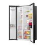 Gorenje NRS917E61BX side-by-side hűtőszekrény, fekete, nofrost, inverteres, multiflow 360, fastfreeze, supercool, 178,6 cm, 347/181 l, crispzone