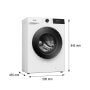 Gorenje WG2PS72A12 elöltöltős keskeny mosógép, 7 kg, 1400 f/p., 43.5 cm mély, gőzfunkció, inverter motor, led kijelző, extrahygiene