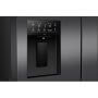 Hisense RQ5P640SYKD MultiDoor hűtőszekrény, fekete, nofrost, multi air flow, víz- és jégadagoló, wi-fi, 179 cm, 390/250 l