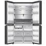 Hisense RQ5P640SYKD MultiDoor hűtőszekrény, fekete, nofrost, multi air flow, víz- és jégadagoló, wi-fi, 179 cm, 390/250 l